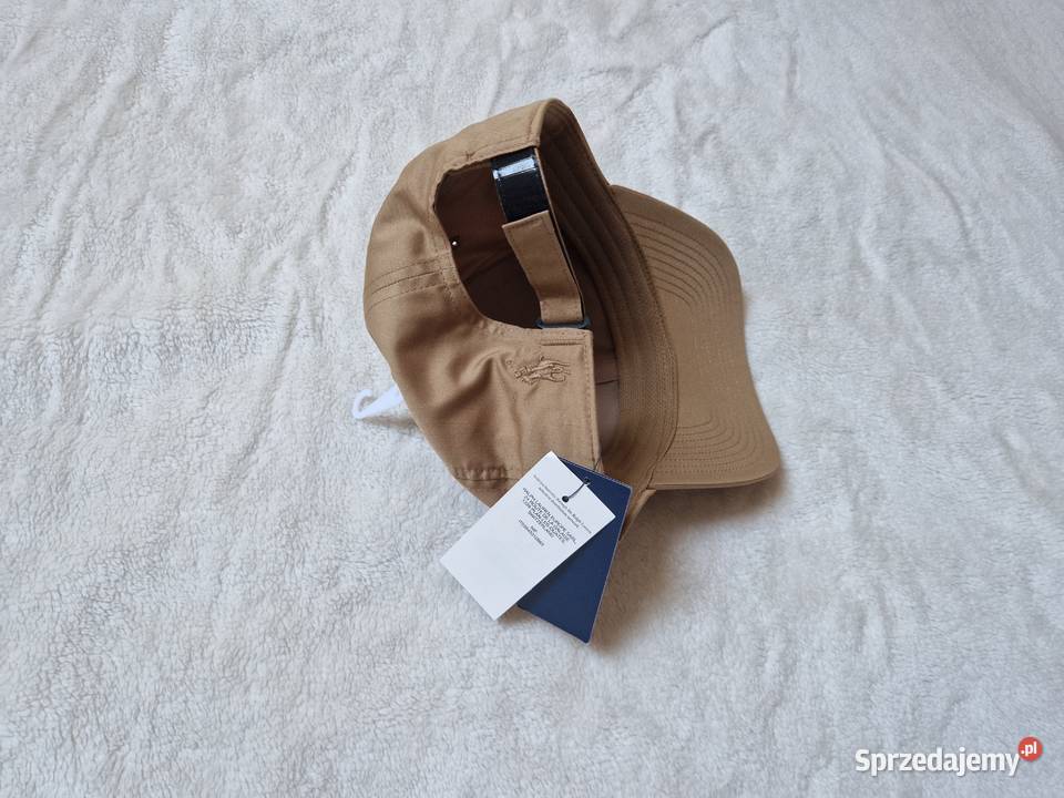 Nowa brązowa czapka z daszkiem Ralph Lauren z Nakrycia głowy Bibice