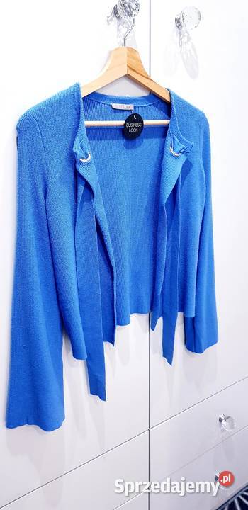 Nowy dzianinowy sweterek kardigan Orsay niebieski śląskie sprzedam