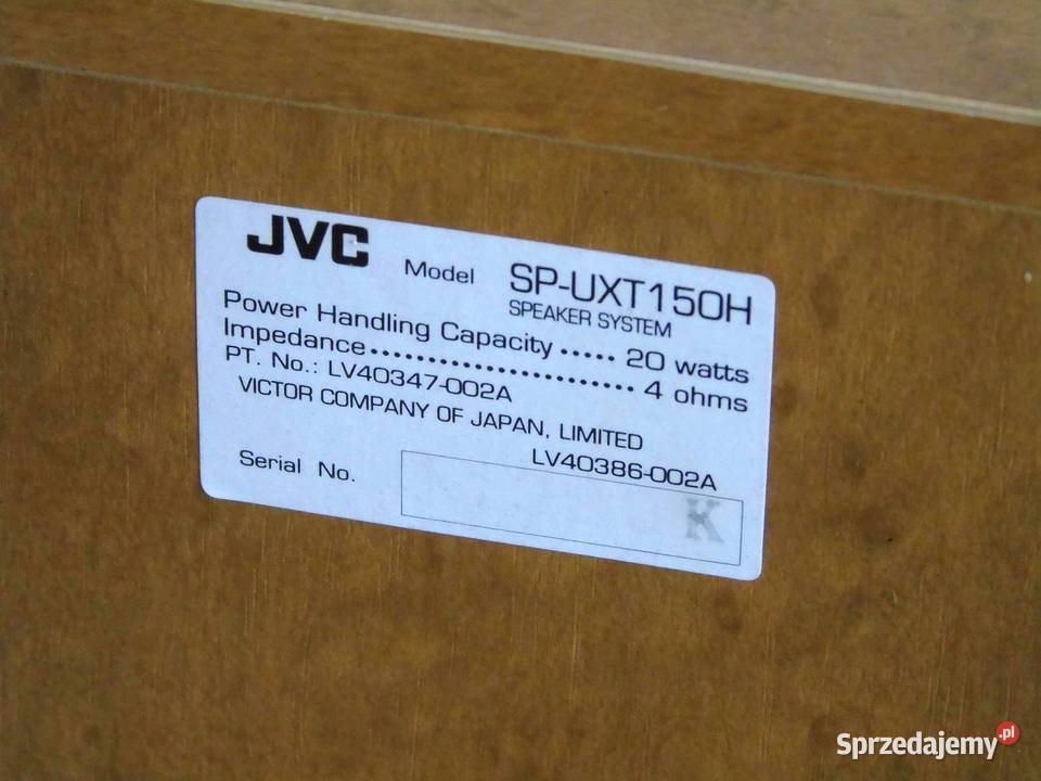 Kolumny stereo JVC ładne i sprawne WYSYŁKA Jasło sprzedam