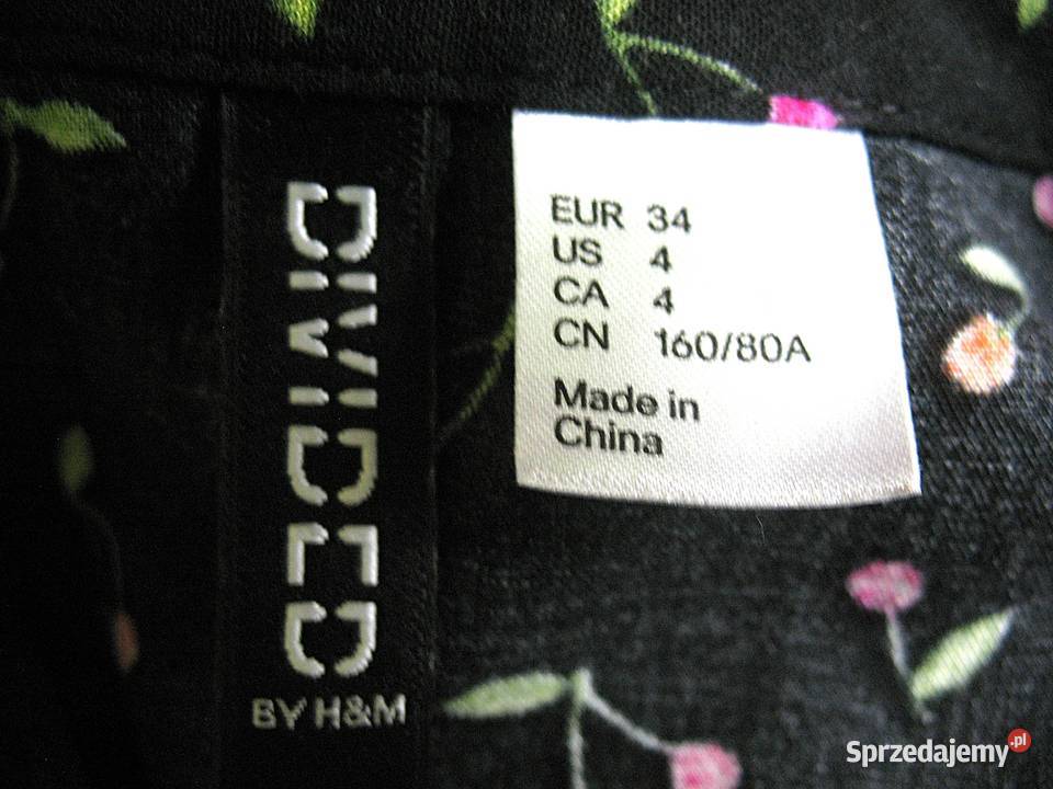 Sukienka czarna z kieszeniami 34 XS biust 85 100 Inny wzór