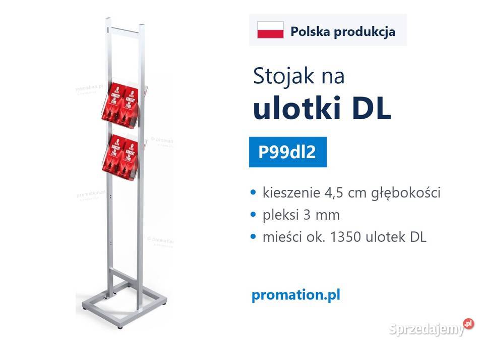 Wolnostojący metalowy stojak reklamowy na Lublin