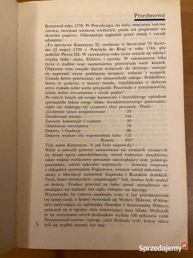 Władysław A Serczyk Katarzyna II carowa Rosji Katowice