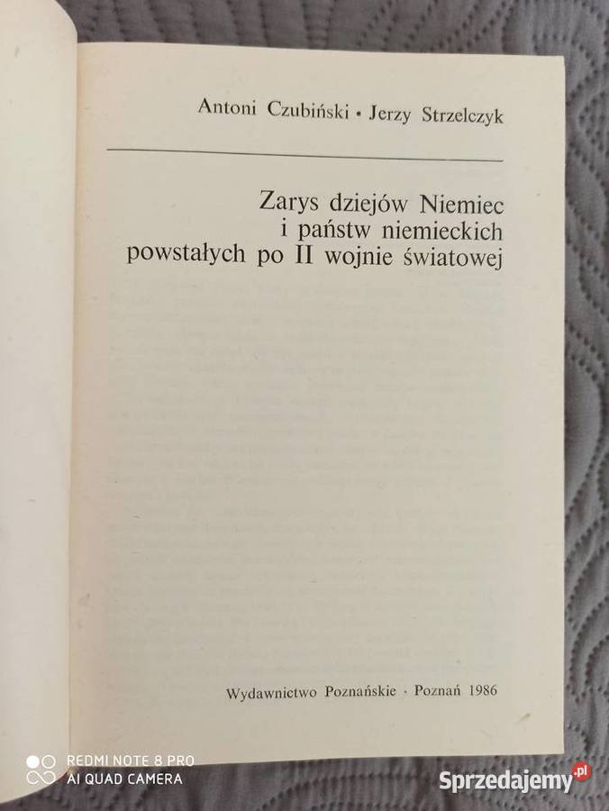 ZARYS DZIEJÓW NIEMIEC ACzubński JStrzelczyk Warszawa