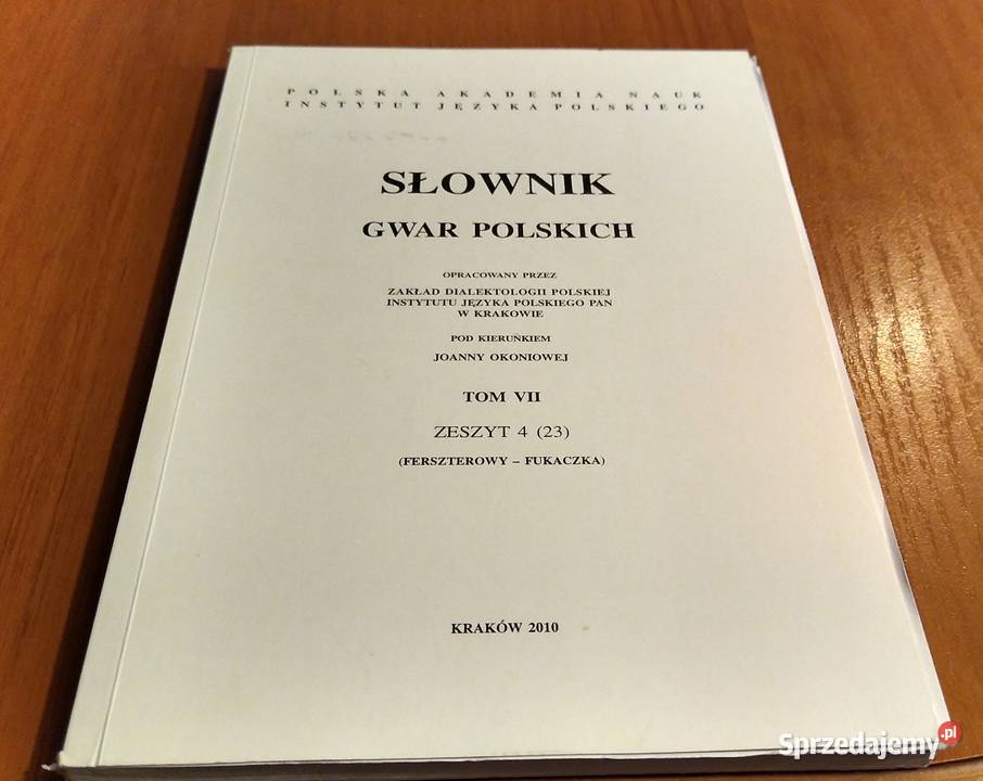 Słownik gwar polskich T 7 z 4 Gdańsk