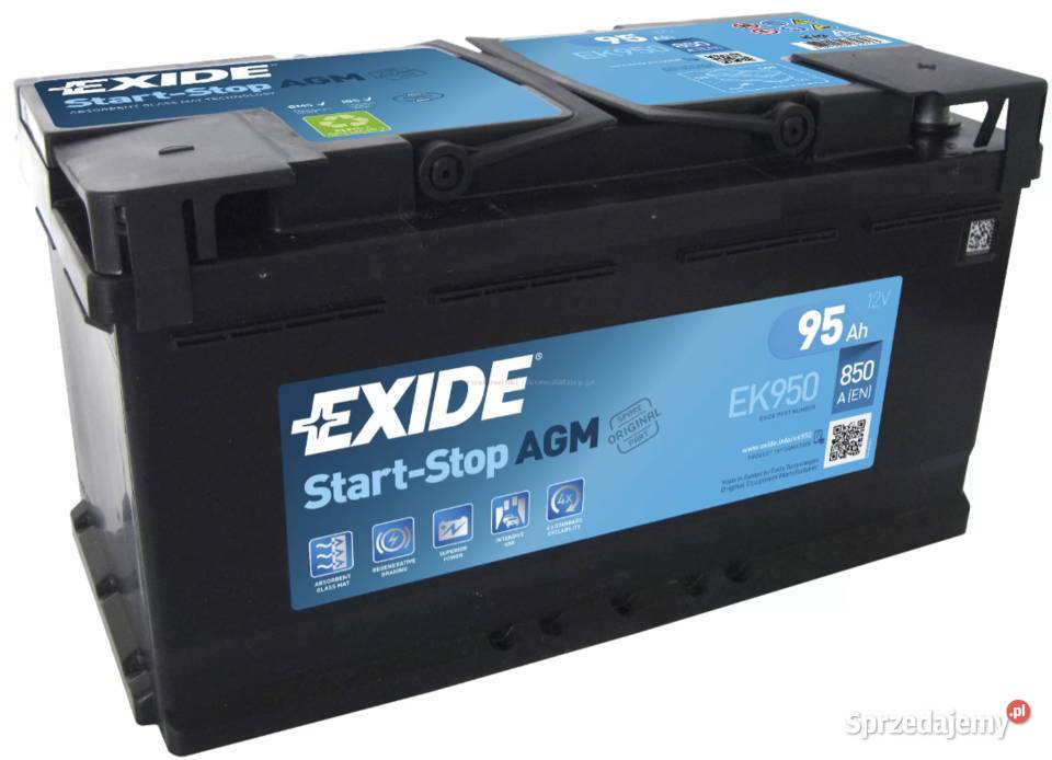 Akumulator EXIDE AGM STARTSTOP EK950 95Ah 850A Elbląg