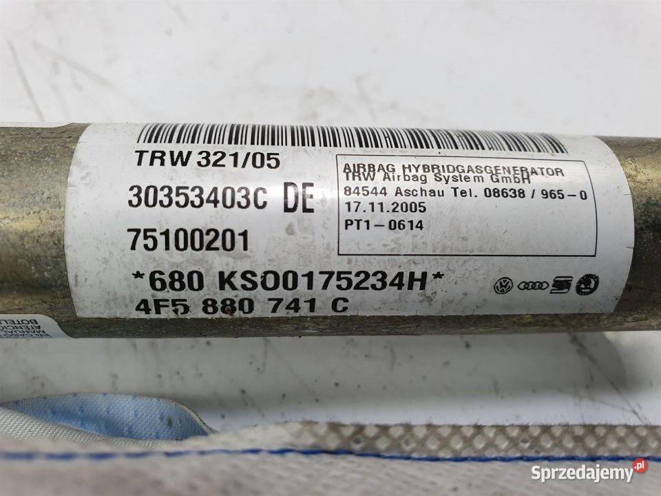 KURTYNA LEWA AUDI A6 4F5880741C Lipno sprzedam