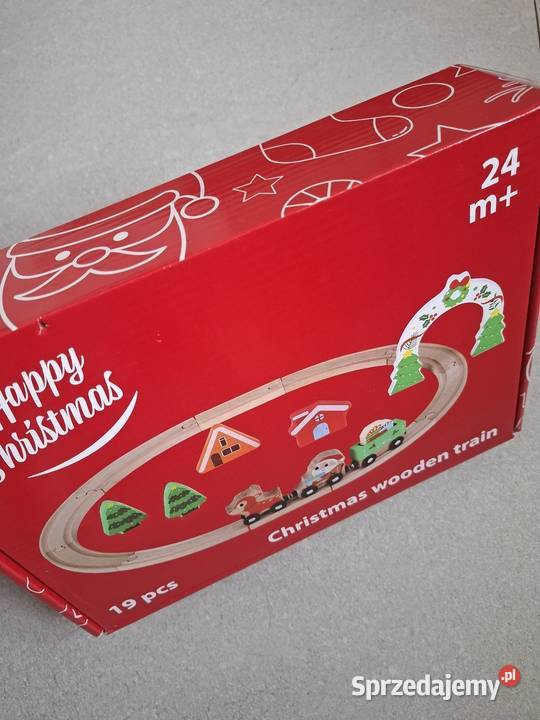 Kolejka drewniana pociąg tory Mikołaj śląskie Sosnowiec