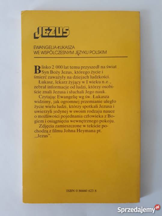 Jezus Ewangelia Łukasza we współczesnym języku Rok wydania 1984 Konstancin-Jeziorna sprzedam