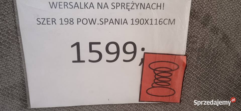 WERSALKA NA SPRĘŻYNACH Sofy i kanapy Chełmża