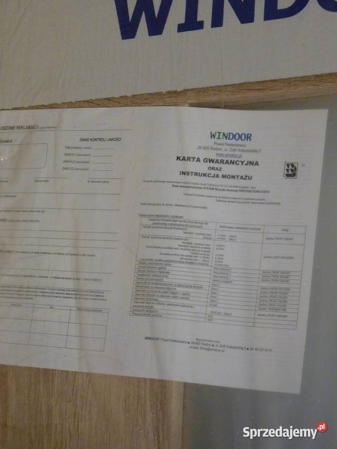 Drzwi wewn 70p Windoor Prestige Tre Sonoma 1 Marki sprzedam