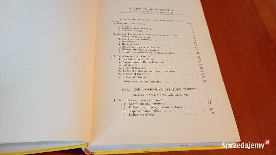 Probability theory 1 Loeve Graduate Texts in Rok wydania 1977 sprzedam
