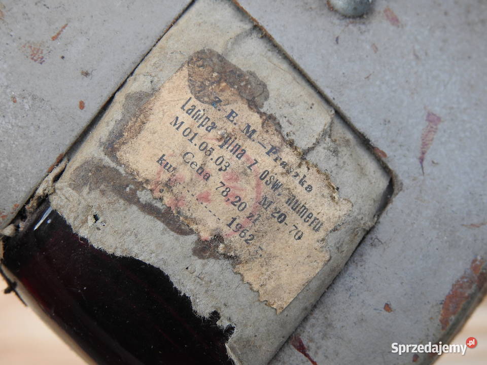 FABRYCZNIE NOWA LAMPKA ZEM Praszka z 1962 Roku Uniwersalne
