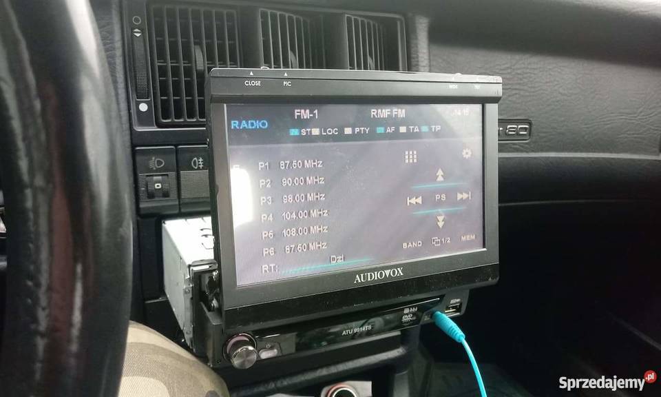 Audiovox ATU 9914TS 2 din Ekran Radio Pod Radioodtwarzacze Łaszczów