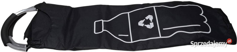 Torba kosz na puste butelki czarna 73x375 73cm