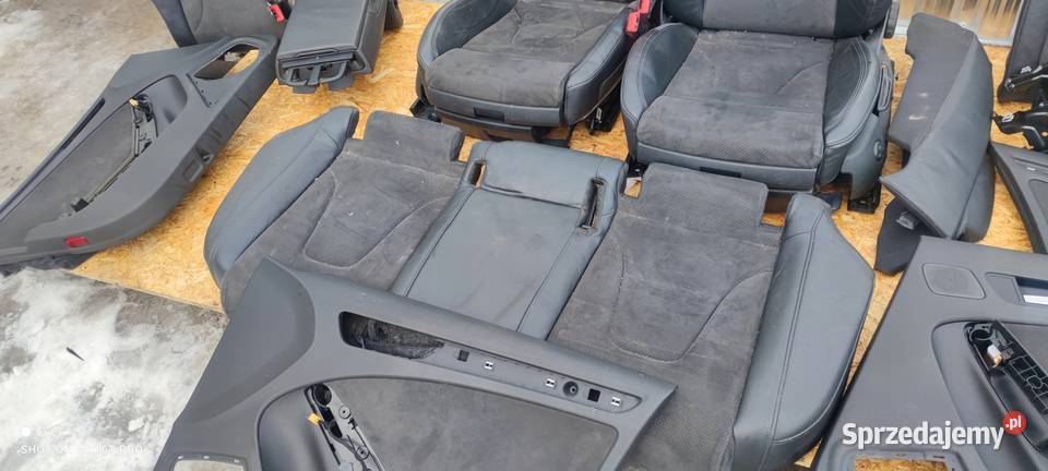 FOTEL FOTELE AUDI A4 B8 S LINE SKÓRA MATERIAŁ osobowe śląskie