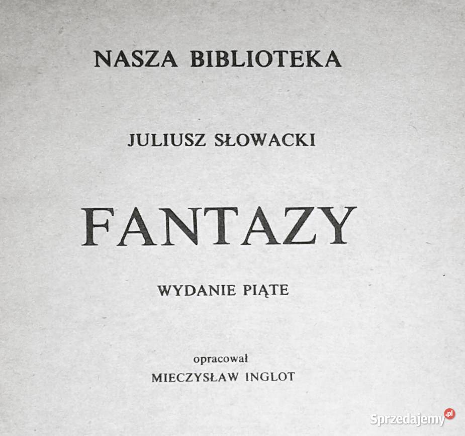 Fantazy Juliusz Słowacki