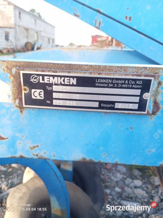 Brona talerzowa Lemken Rubin nieuszkodzony Arcugowo sprzedam
