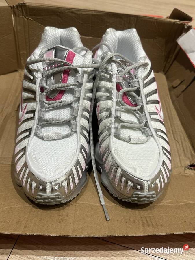 Buty Nike snekersy rozowe szare biale shox tl tkanina Zabrze