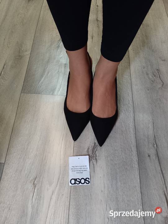 40 ASOS Design Czarne czółenka wieczorowe z Kraków sprzedam