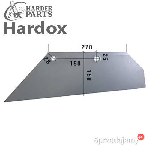 Lemiesz 300ha HARDOX 1903947L części do pługa sprzedam