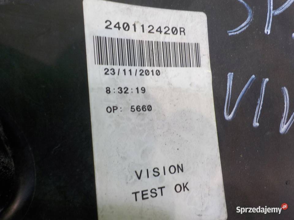 OPEL VIVARO A I 11r 0614 VAN skrzynka Skrzynki bezpieczników Suków