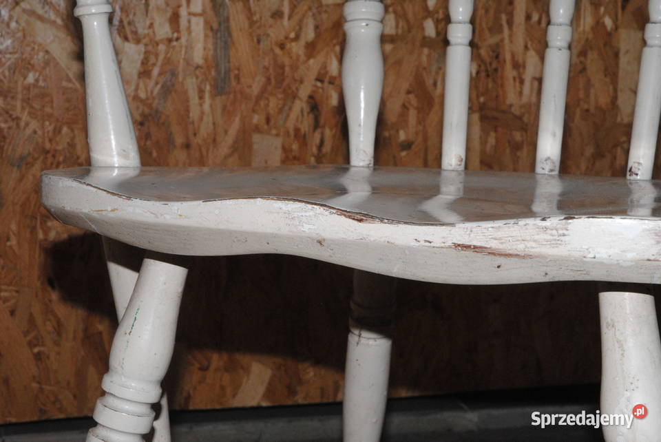 Stary fotel drewniany patyczak krzesło