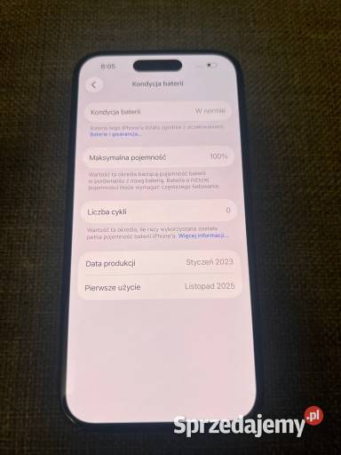 IPhone 15 pro 256gb 100 bateria