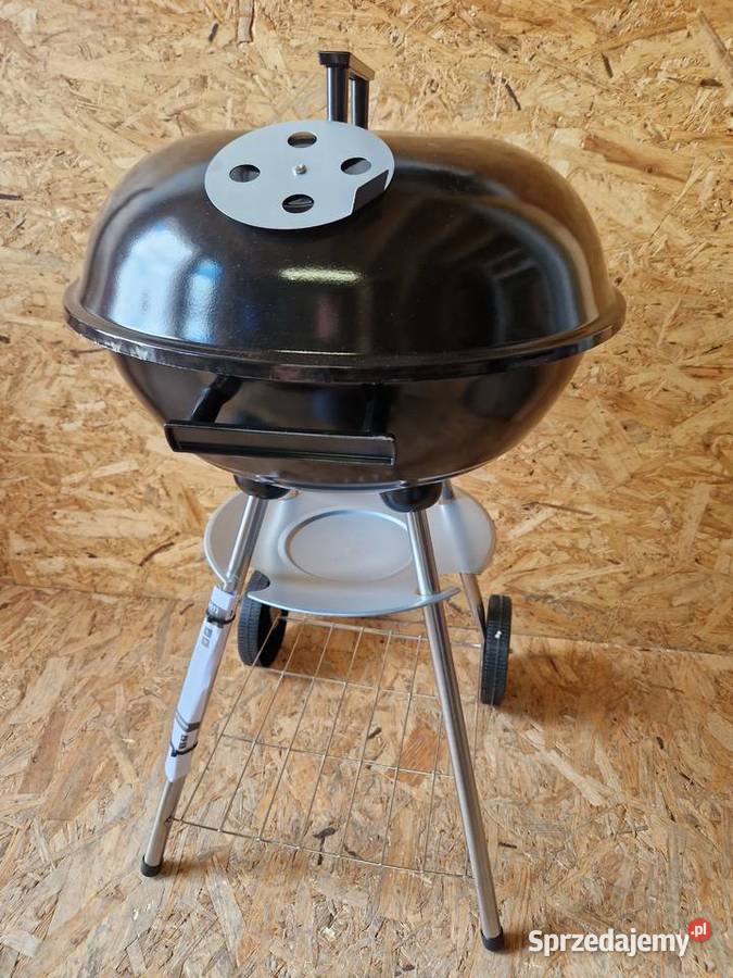 Grill węglowy okrągły z pokrywą i pokrowcem Głogowa sprzedam
