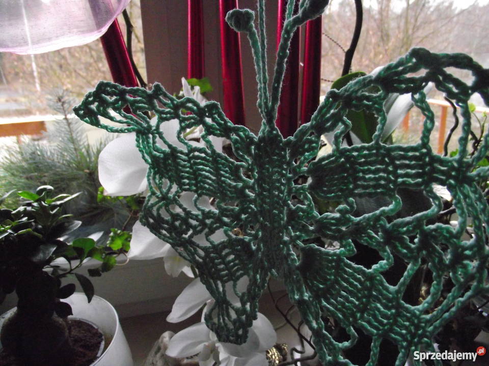 KORONKOWE AUTORSKIE MOTYLE WITRAŻE ART MANUS Piła