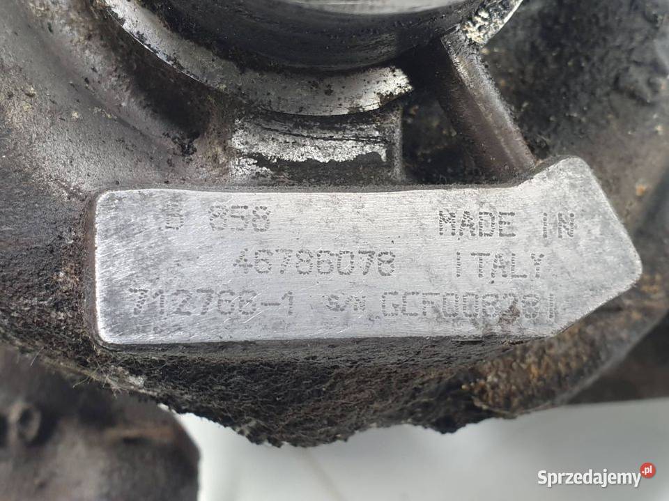 TURBOSPRĘŻARKA FIAT STILO 46786078 osobowe kujawsko-pomorskie Lipno
