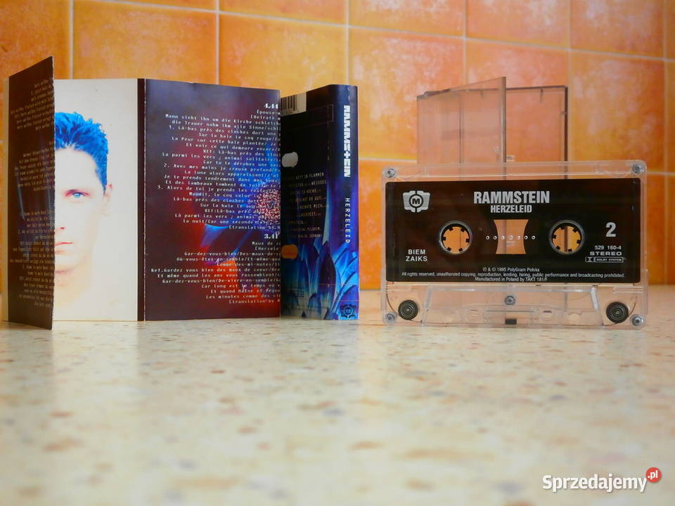 Kaseta audio Rammstein Herzeleid dobra Łódź