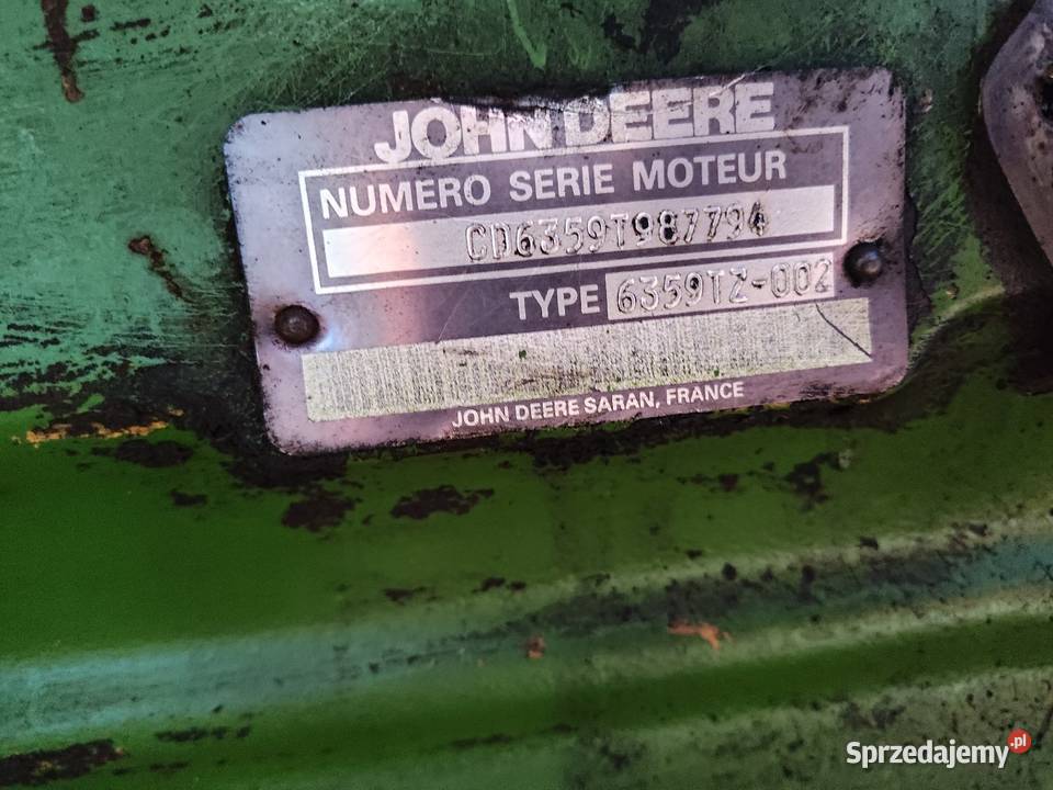 Silnik John Deere blok 6 cylindrów typ 6359 Bukowie