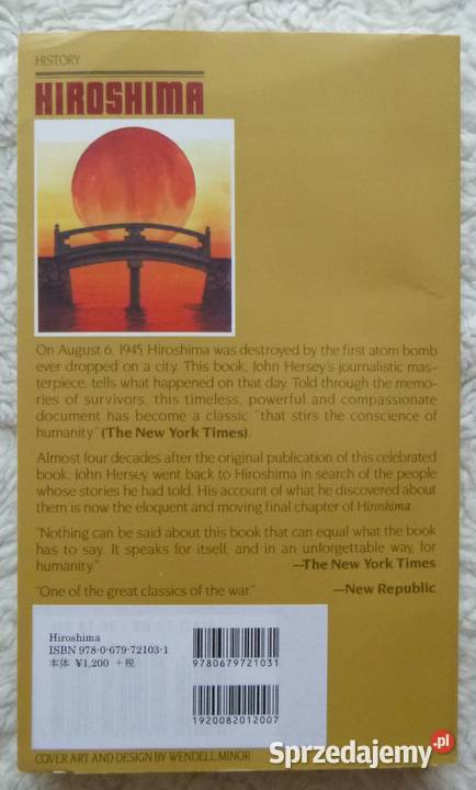 Hiroshima John Hersey angielsku mazowieckie Warszawa