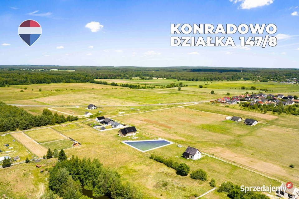 Działka budowlana z MPZP w Konradowie k Otynia Konradowo