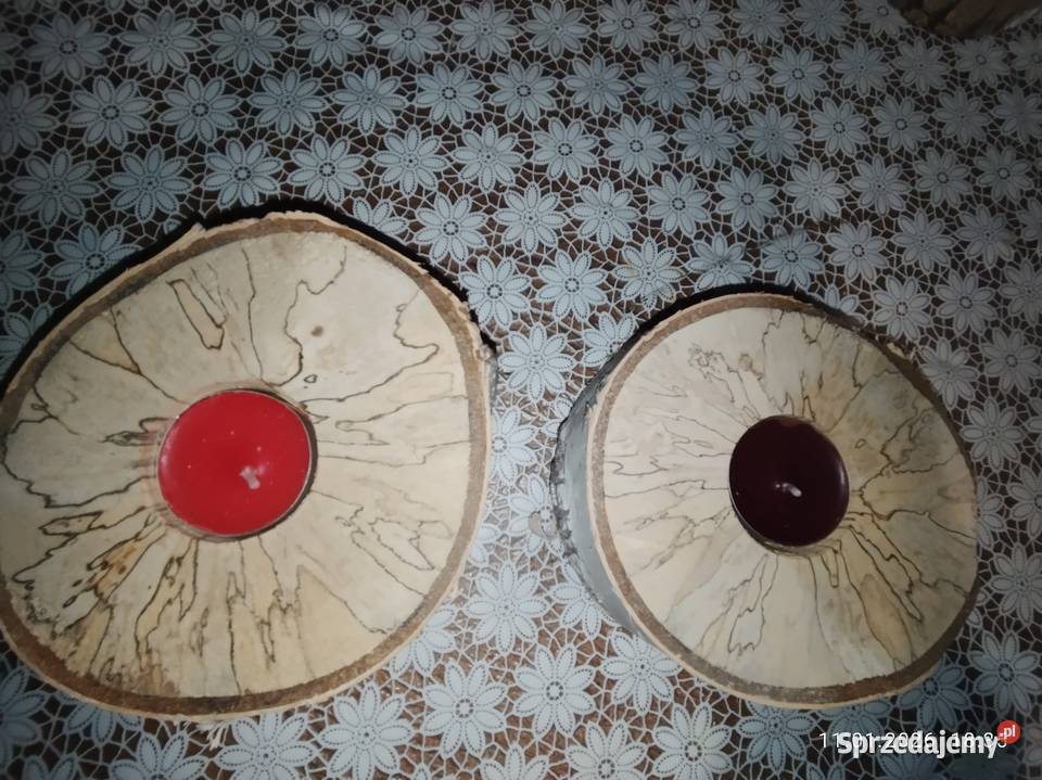 Świeczniki z brzozy sprzedam