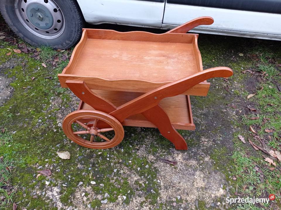 Ława dębowa wózek barowy dębowy 70cm lubelskie Lubycza Królewska