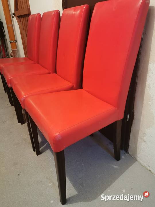 Krzesła z eko skóry 4 sztuki Krzesła lubuskie Zielona Góra