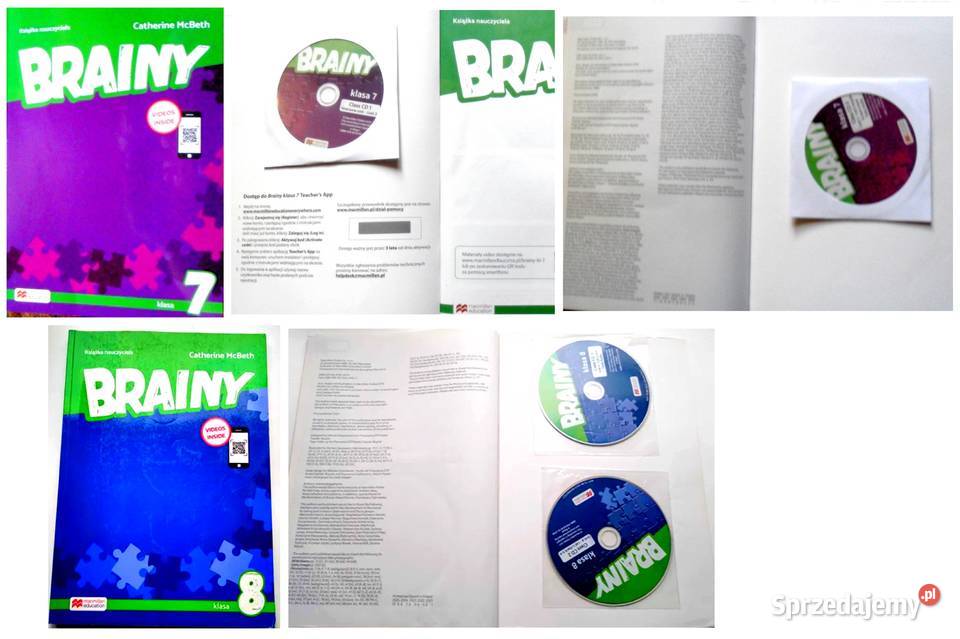Brainy kl7 i kl 8 KSIĄŻKA NAUCZYCIELA 3x CD Kod