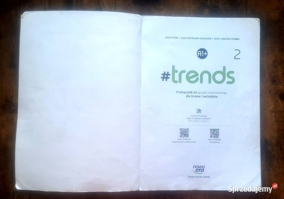 Podręcznik Trends 2 Język Niemiecki Poziom A1 tradycyjny podręcznik Drawsko