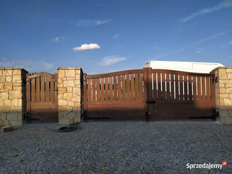 Brama drewniana model B1 Stanpor drewno Stalowa Wola
