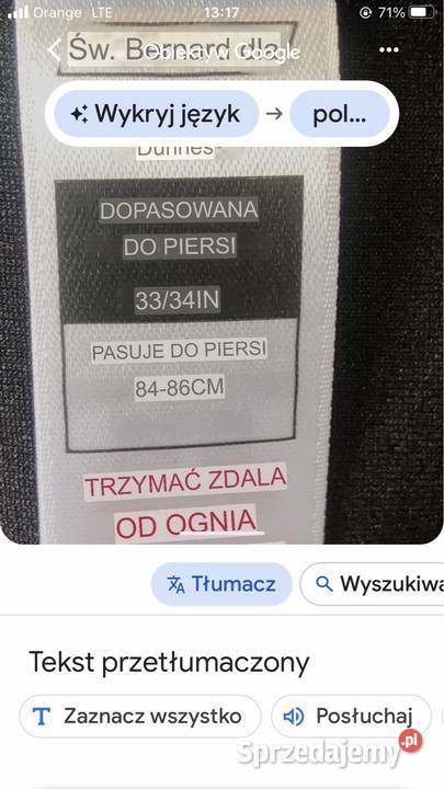 Pianka na skuter wodny St Bernard