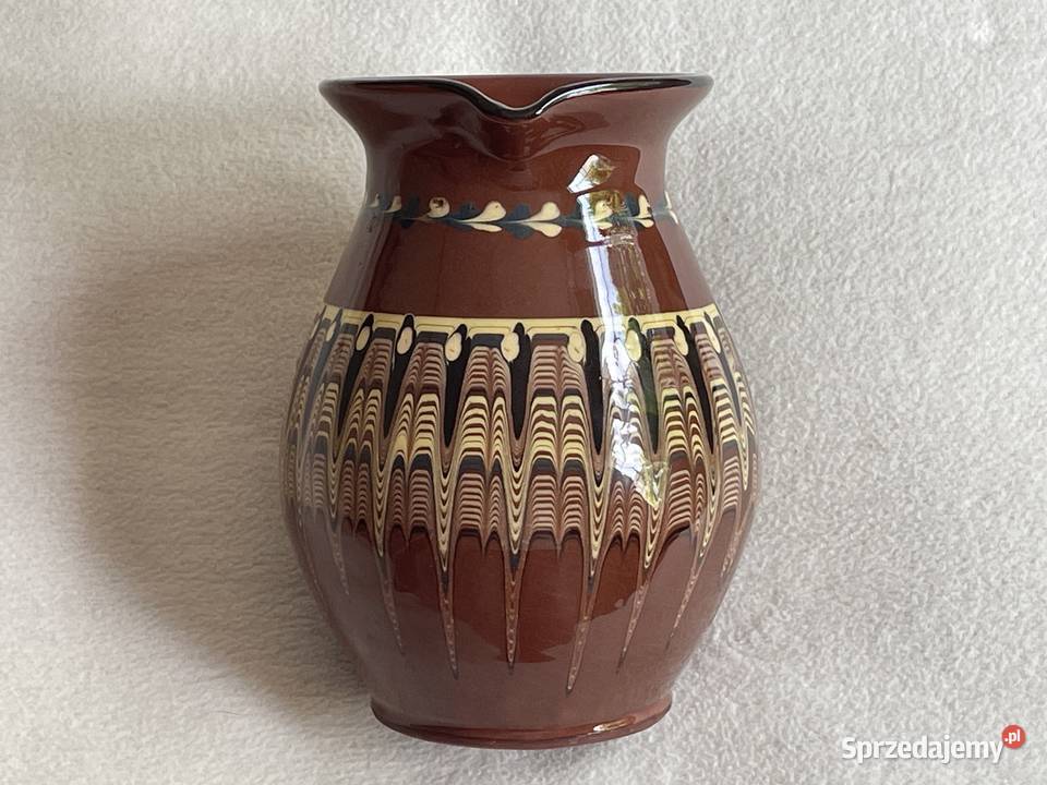 Dzbanek Trojan Bułgaria 185 kamionka porcelit Kołobrzeg