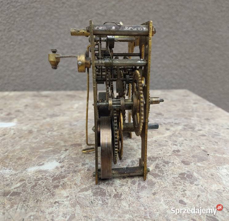 654 Mechanizm starego zegara ściennego Junghans Antyki Tczew