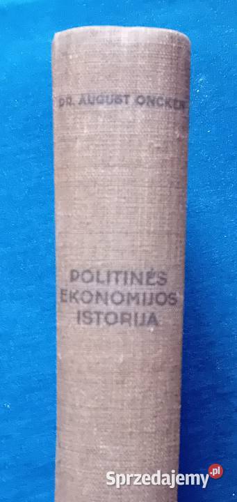 Dr August Oncken Politines Ekonomijos Istotija Antykwariat Koźminek