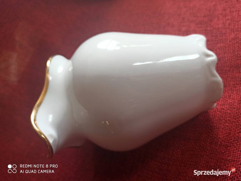 Mlecznik z białej porcelany Schmidt Zlocona na Porcelana i szkło Gdańsk