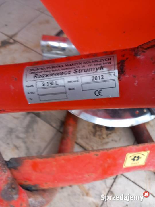 Rozsiewacz nawozu STRUMYK 350 l stan bard Dąbrowa Biskupia