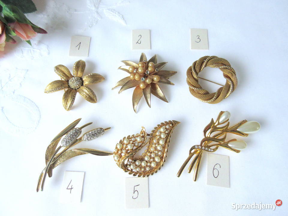 Stara biżuteria broszki lata 80 Broszki Straszydle