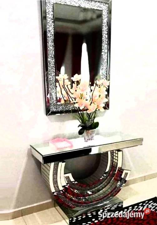 Lustro duże prostokątne 120x80 glamour z Nowy Sącz