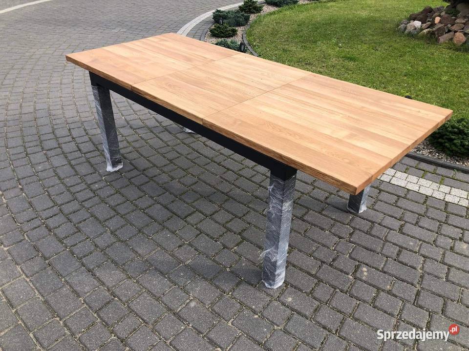 Stół loft industrial z dębu rozkładany Poznań