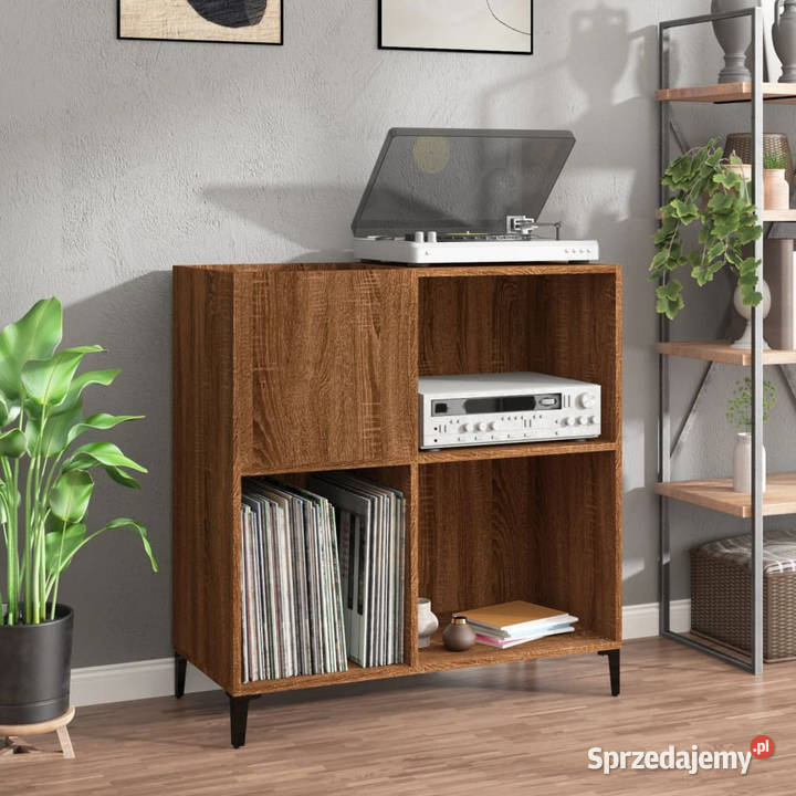 Szafka na płyty brązowy dąb 845x38x89 WM832004 Warszawa sprzedam